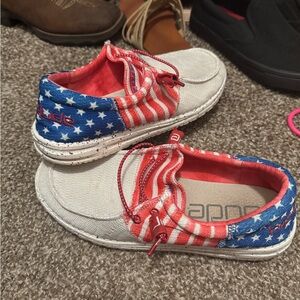 American flag hey dudes